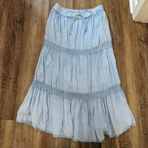 2 for 25! Denim Boho Skirt